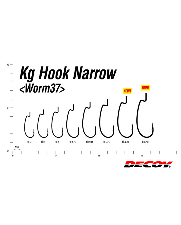 Worm37 KG Hook Narrow (Decoy) Worm37 KG Hook Narrow (Decoy)