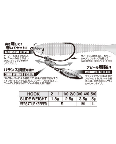 Worm230G Makisasu Blade (Decoy) Worm230G Makisasu Blade (Decoy)
