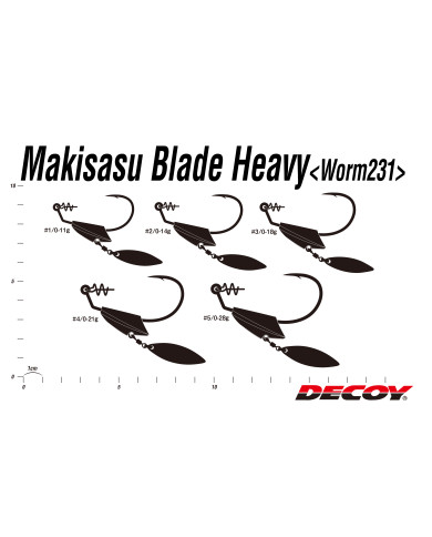 WORM231S Makisasu Blade Heavy Silver (Decoy) WORM231S Makisasu Blade Heavy Silver (Decoy)