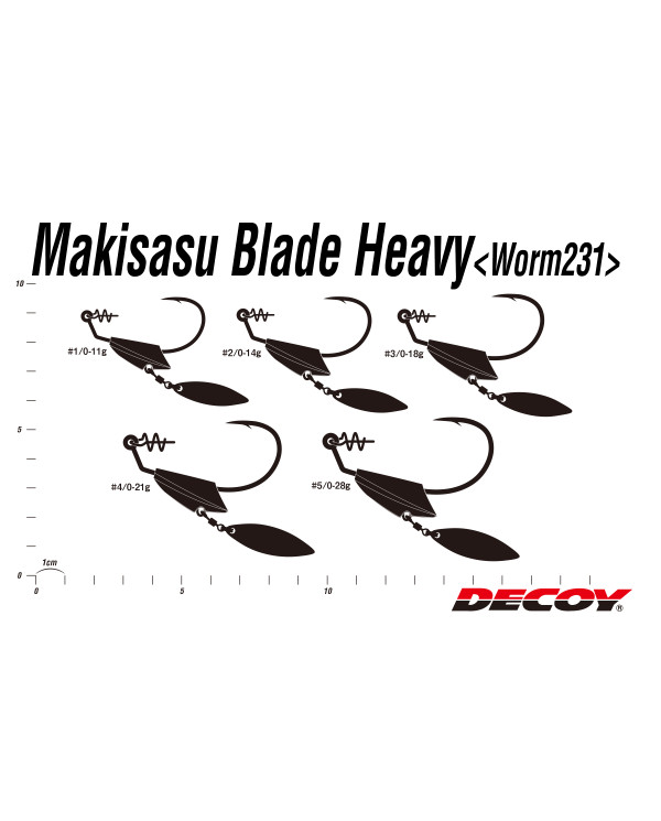 WORM231S Makisasu Blade Heavy Silver (Decoy) WORM231S Makisasu Blade Heavy Silver (Decoy)