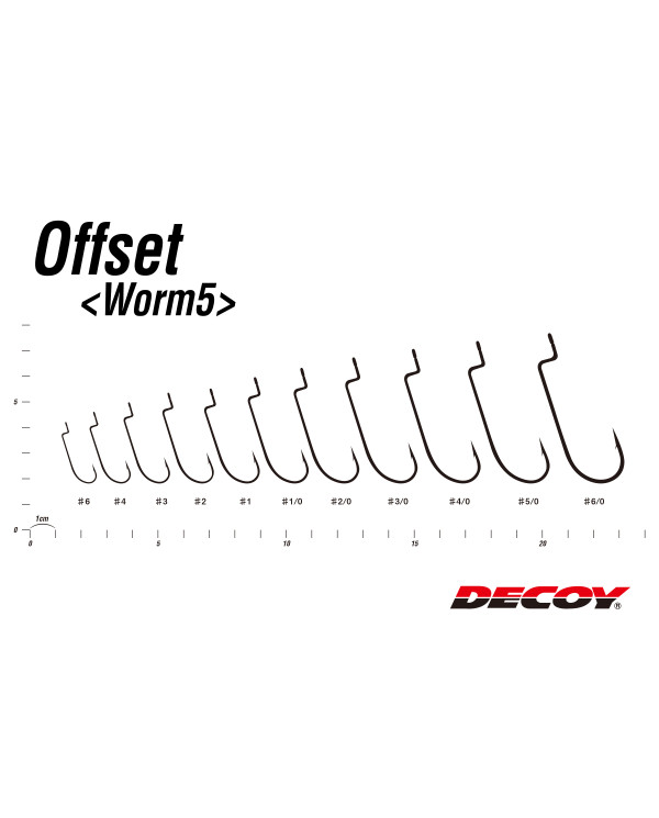 Worm5 Offset Hook (Decoy) Worm5 Offset Hook (Decoy)