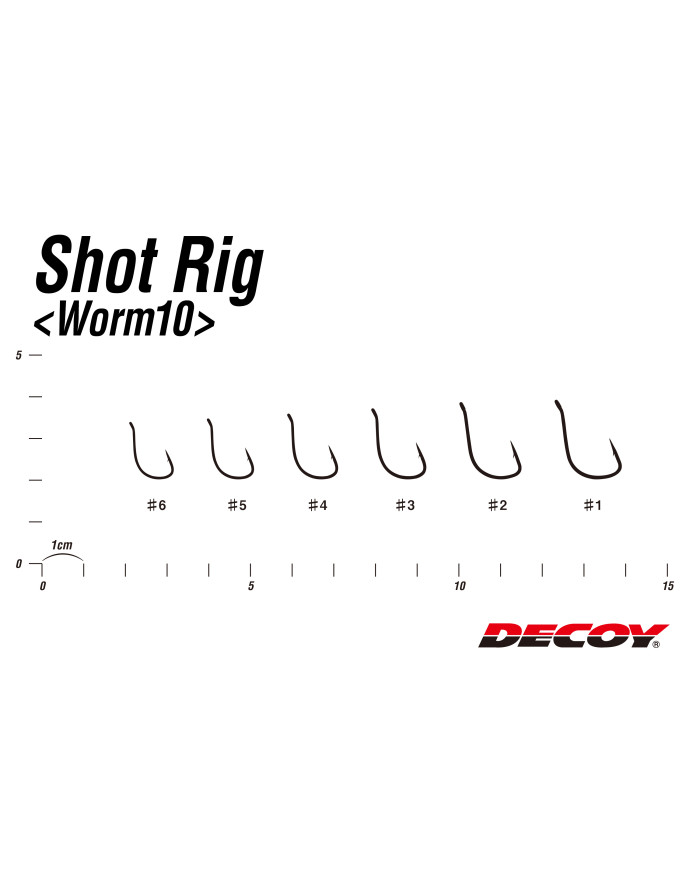 Worm10 Shot Rig Hook (Decoy) Worm10 Shot Rig Hook (Decoy)