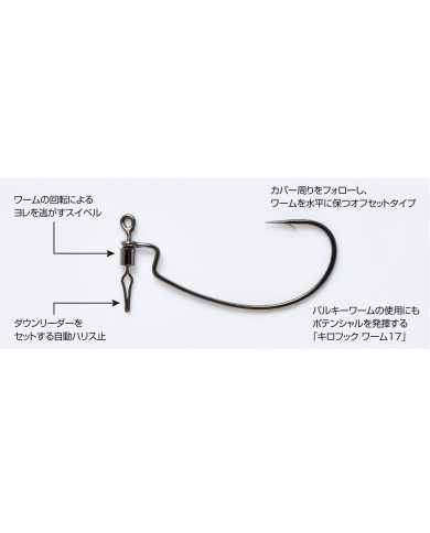 Worm117 HD Hook Offset Hook (Decoy) Worm117 HD Hook Offset Hook (Decoy)