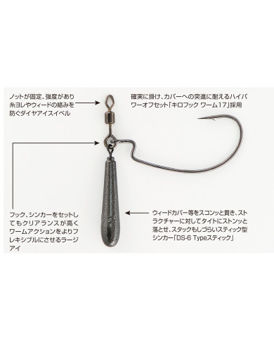 Worm217 Zero-Dan Jika Rig (Decoy) Worm217 Zero-Dan Jika Rig (Decoy)