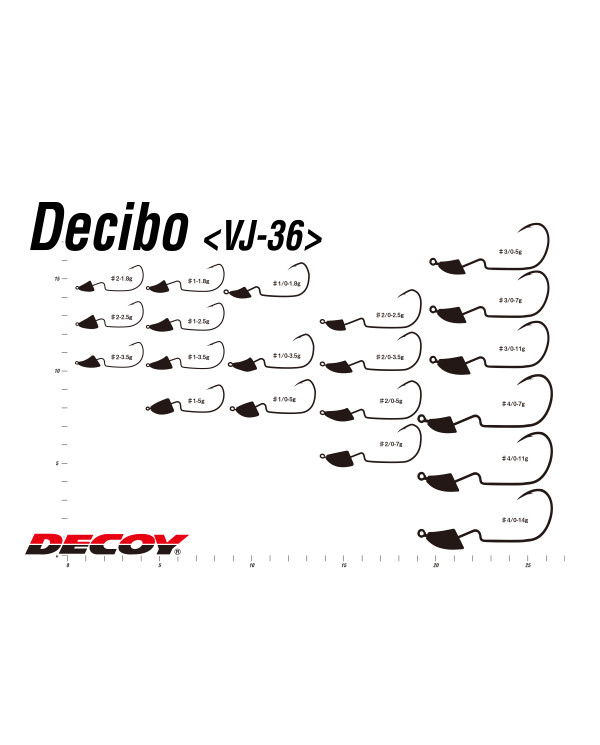 VJ-36 Decibo Darter Offset Jighead (Decoy) VJ-36 Decibo Darter Offset Jighead (Decoy)