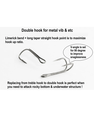 Double V-F52 Hook (Decoy) Double V-F52 Hook (Decoy)