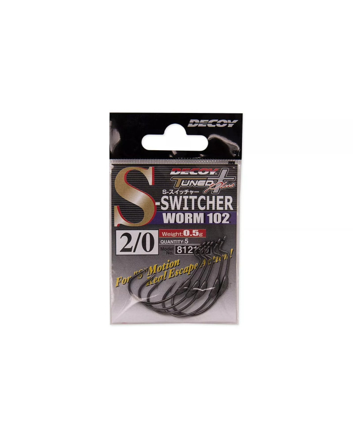 Worm102 S-Switcher Hook (Decoy) Worm102 S-Switcher Hook (Decoy)