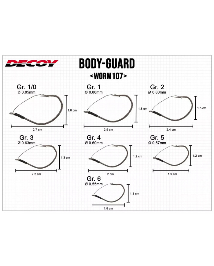 Worm107 Body Guard Hook (Decoy)
