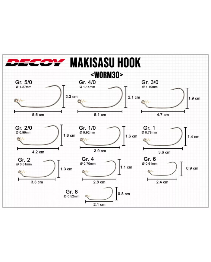 Worm30 Makisasu Hook (Decoy)