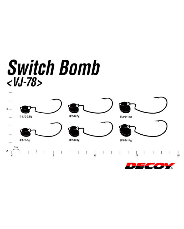 VJ-78 Switch Bomb Swinging Jig Head (Decoy)