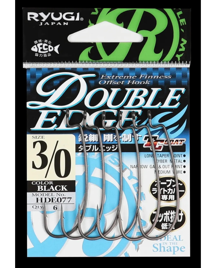 Double Edge Offset Worm Hook (Ryugi Japan) Double Edge Offset Worm Hook (Ryugi Japan)