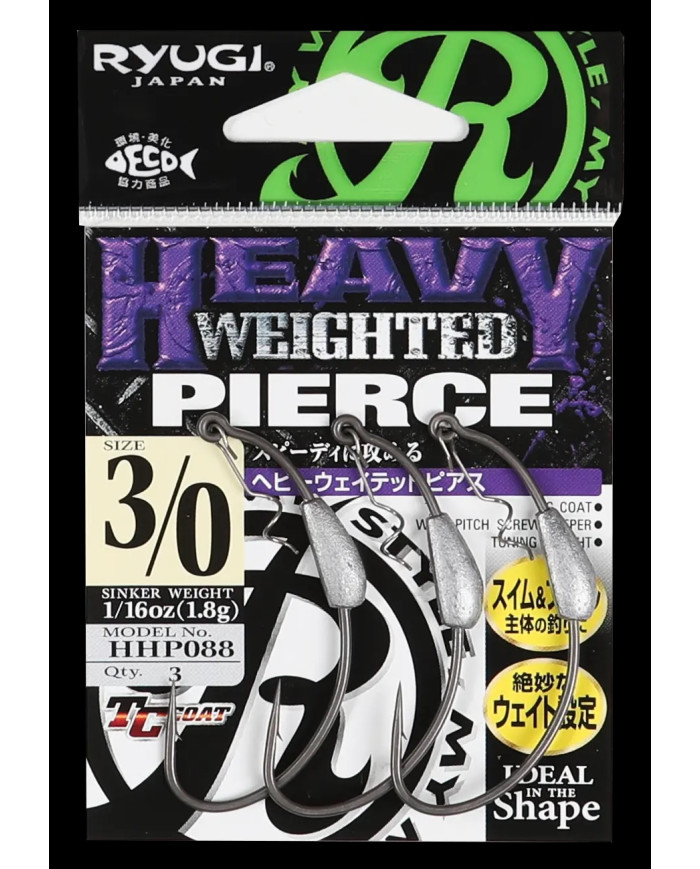 Pierce Heavy Weighted Screwlock Wide Gap Hook (Ryugi Japan) Pierce Heavy Weighted Screwlock Wide Gap Hook (Ryugi Japan)