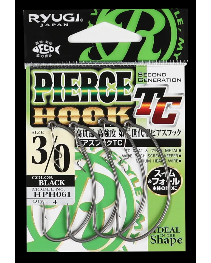 Pierce TC Screwlock Wide Gap Hook (Ryugi Japan) Pierce TC Screwlock Wide Gap Hook (Ryugi Japan)