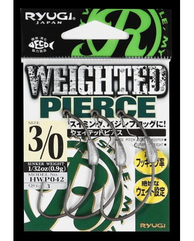 Pierce Weighted Screwlock Wide Gap Hook (Ryugi Japan) Pierce Weighted Screwlock Wide Gap Hook (Ryugi Japan)