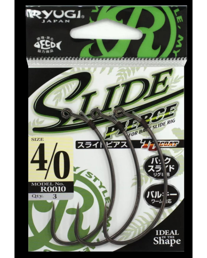 Slide Pierce Worm Hook (Ryugi Japan)