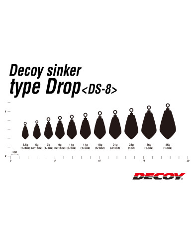 DS-8 Drop Shot Casting Sinker (Decoy)