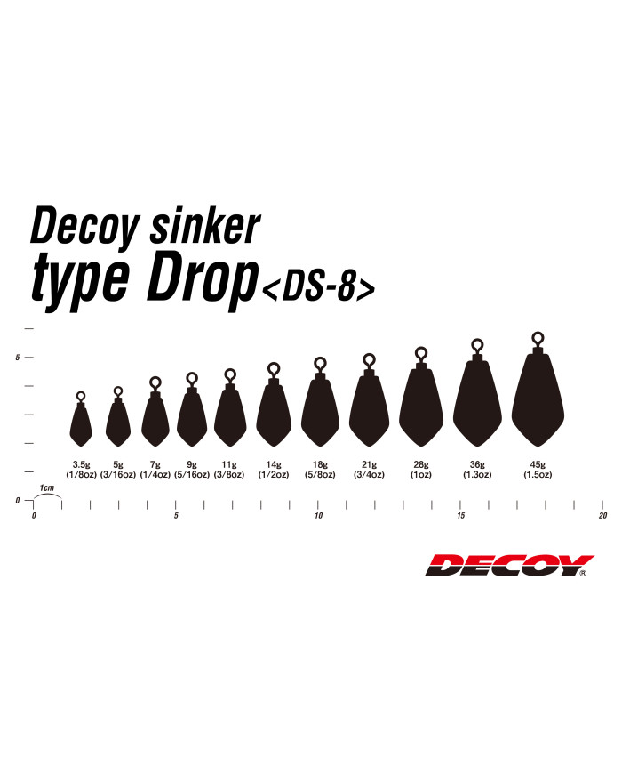 DS-8 Drop Shot Casting Sinker (Decoy)