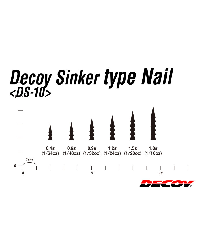 DS-10 Nail Weight Sinker (Decoy)