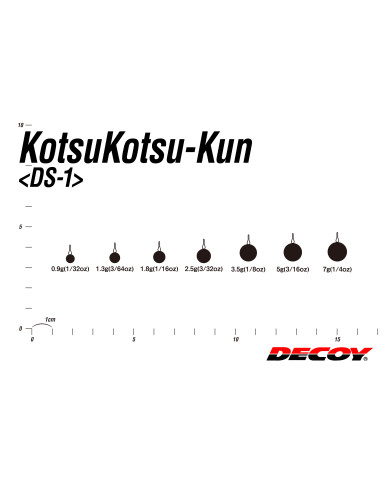 DS-1 Round Drop Shot Sinker Kotsu-Kotsu Kun (Decoy)
