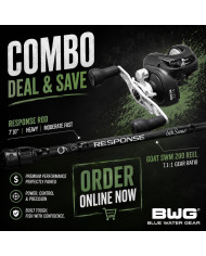 Combo - Rod & Reel - 6th Sense Response + GOAT SWM 200