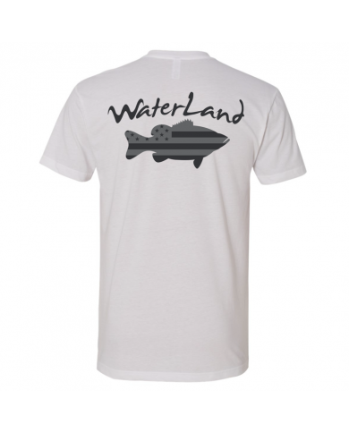 White - Waterlands USA Bass Tee (Waterland Co)