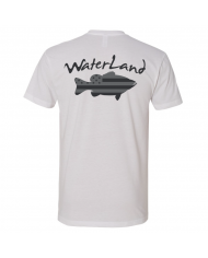 White - Waterlands USA Bass Tee (Waterland Co)