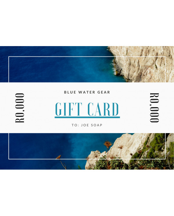 Personalised Gift Card (Blue Water Gear) Personalised Gift Card (Blue Water Gear)