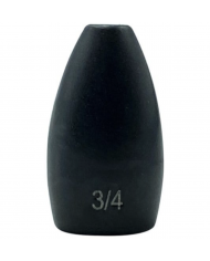 Black Non Chip Quick ID Tungsten Worm Weight (Tuff Tungsten)