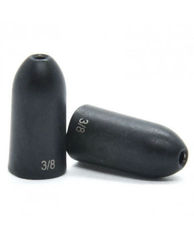 Black Non Chip Quick ID Tungsten Worm Weight (Tuff Tungsten)