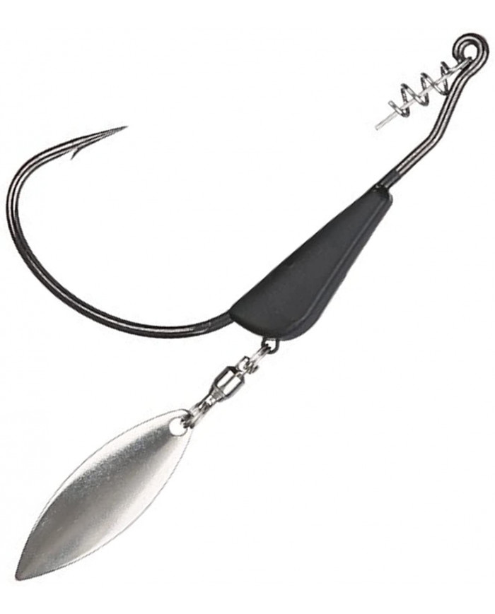 1/8oz Black Tungsten Bladed Swimbait Hook (Tuff Tungsten)