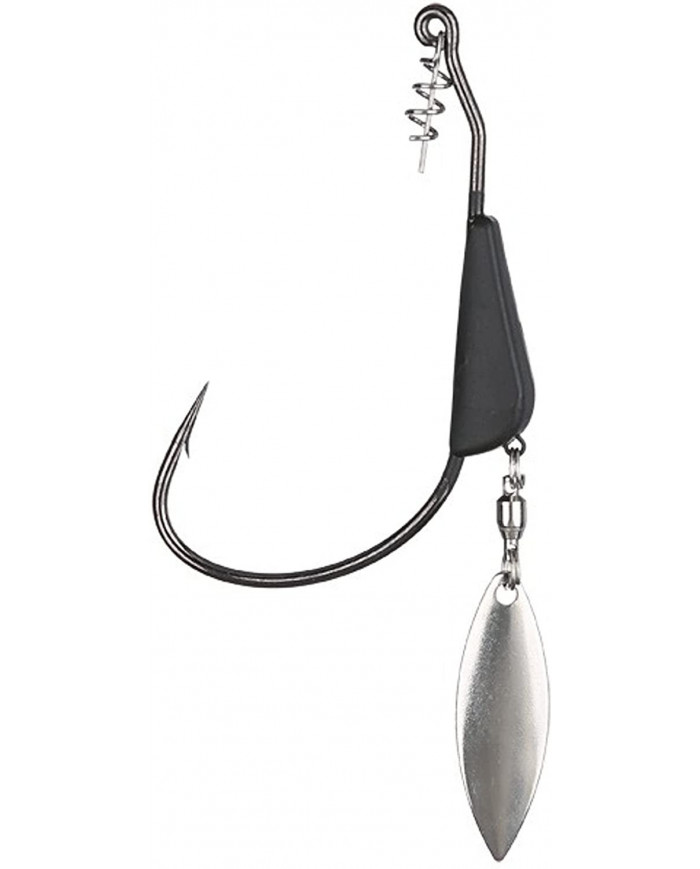 3/8oz Black Tungsten Bladed Swimbait Hook (Tuff Tungsten)