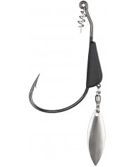 3/8oz Black Tungsten Bladed Swimbait Hook (Tuff Tungsten)