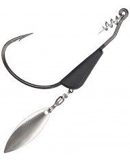 1/2oz Black Tungsten Bladed Swimbait Hook (Tuff Tungsten)
