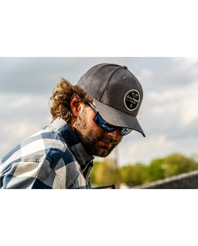 The 6 Charcoal/Black Meshback Snapback Trucker Cap (6th Sense)