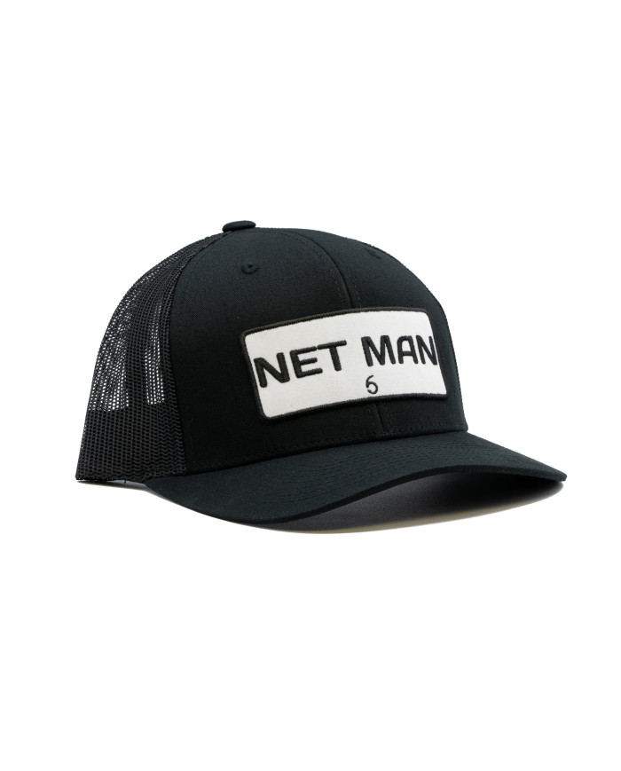Net Man Black Meshback Snapback Trucker Cap (6th Sense) Net Man Black Meshback Snapback Trucker Cap (6th Sense)