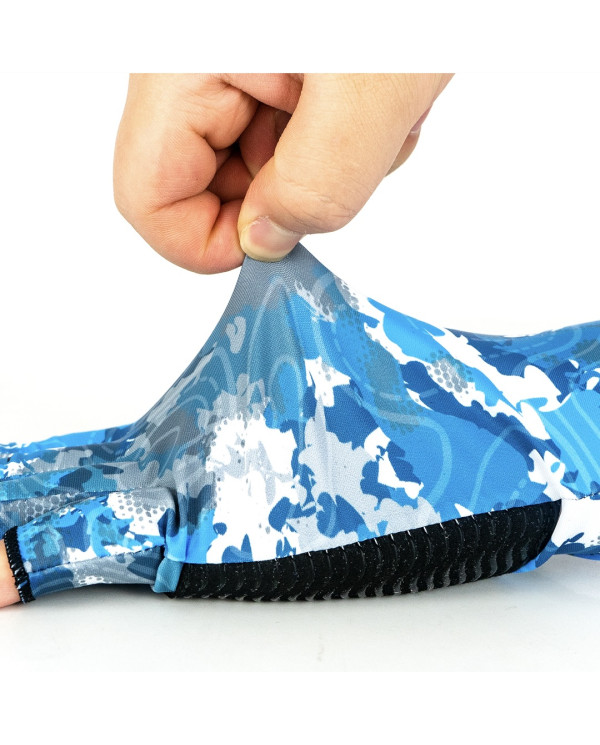 Blue Rorschach Sun Protection Gloves (Blue Water Gear) Blue Rorschach Sun Protection Gloves (Blue Water Gear)