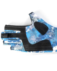 Blue Rorschach Sun Protection Gloves (Blue Water Gear) Blue Rorschach Sun Protection Gloves (Blue Water Gear)