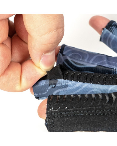 Blue Rorschach Sun Protection Gloves (Blue Water Gear)