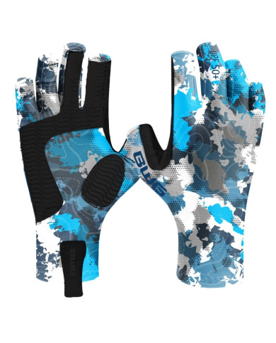 Blue Rorschach Sun Protection Gloves (Blue Water Gear)