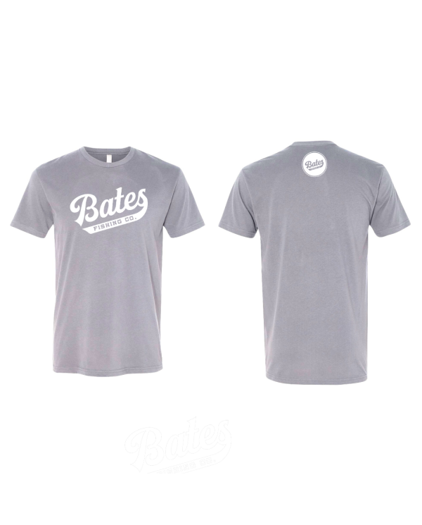 Grey with White Logo Tee (Bates Fishing Co) Grey with White Logo Tee (Bates Fishing Co)