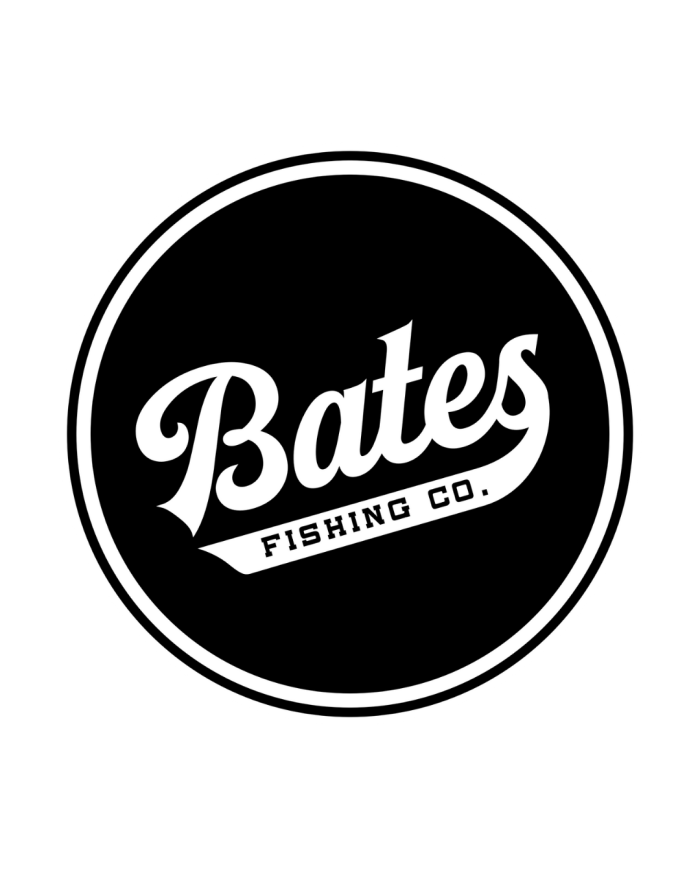 Bates Fishing Co Black Sticker/Decal Bates Fishing Co Black Sticker/Decal