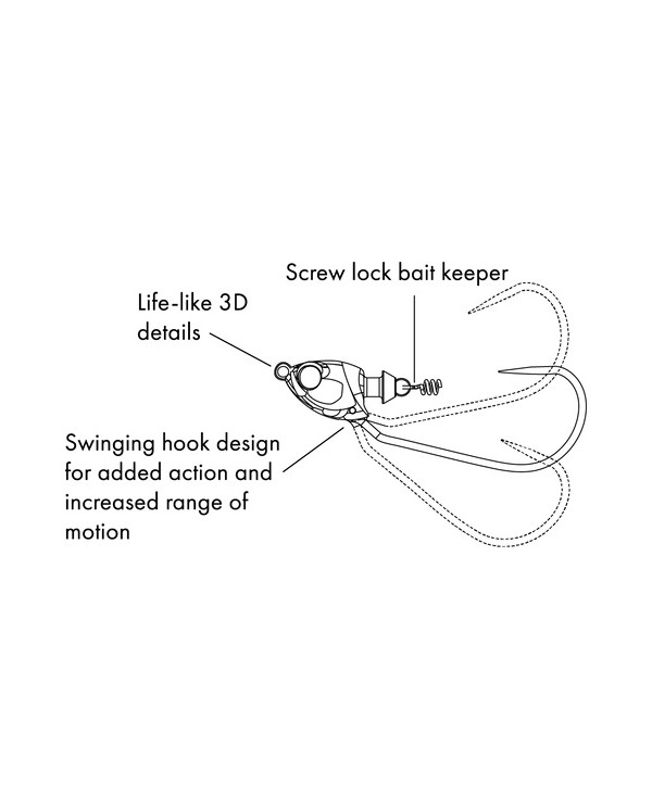 1/2oz Axle Swinging Swim Jig (6th Sense) 1/2oz Axle Swinging Swim Jig (6th Sense)
