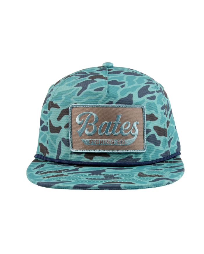 Blue Camo "You Can't Sea Me" Rope Hat (Bates Fishing)
