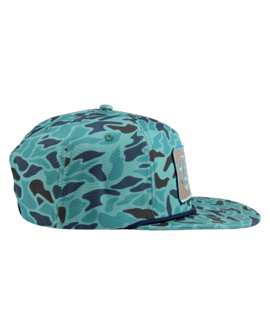 Blue Camo "You Can't Sea Me" Rope Hat (Bates Fishing)