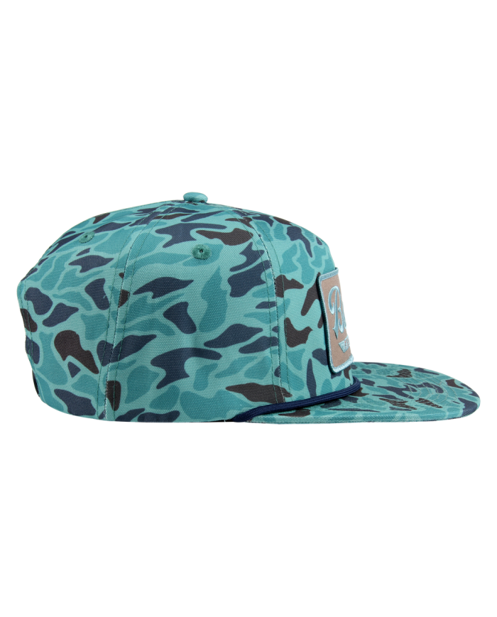 Blue Camo "You Can't Sea Me" Rope Hat (Bates Fishing)