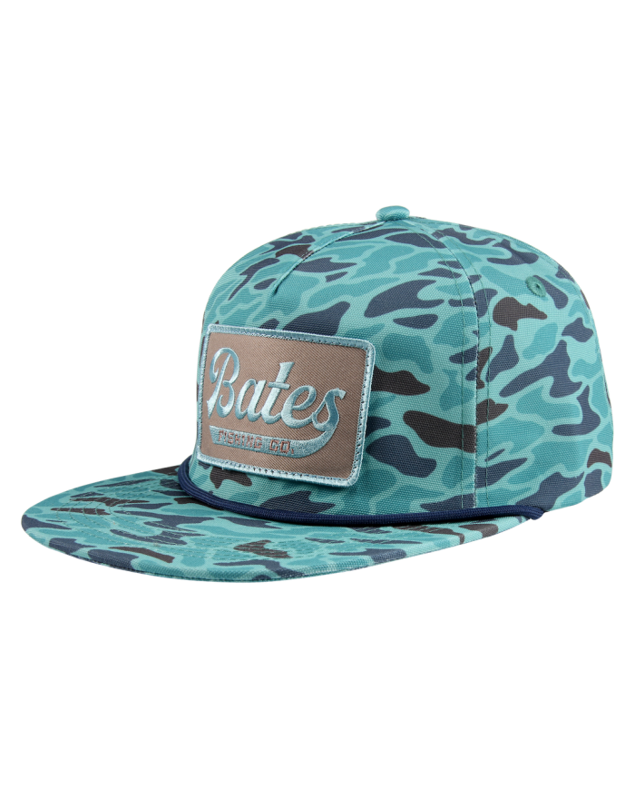 Blue Camo "You Can't Sea Me" Rope Hat (Bates Fishing)